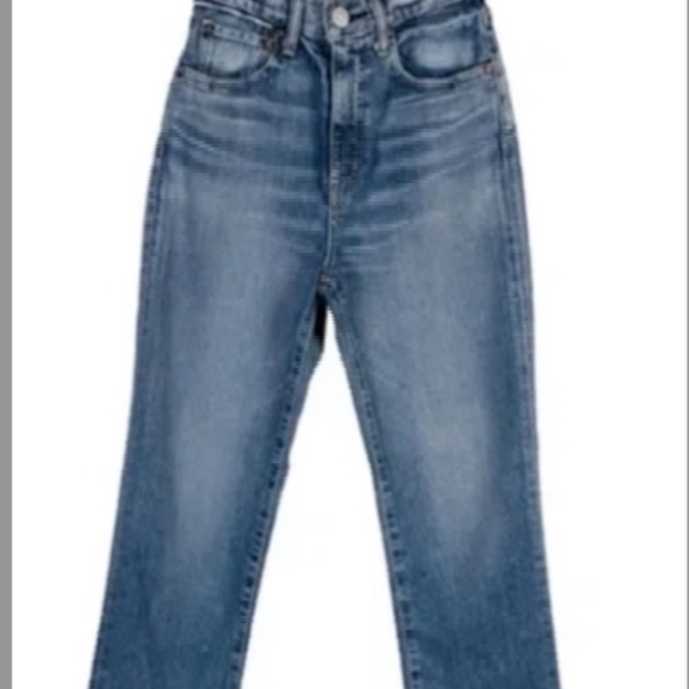 Moussy Women's Straight Leg Jeans in Medium Blue Wash
